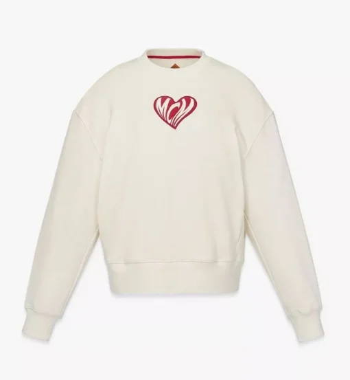 Heart Logo Sweatshirt In Organic Cotton