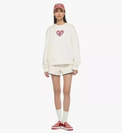 Heart Logo Sweatshirt In Organic Cotton