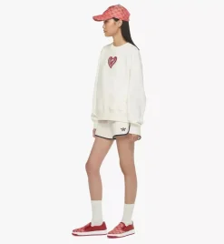 Heart Logo Sweatshirt In Organic Cotton
