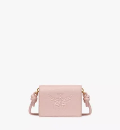 Himmel Crossbody Wallet In Embossed Logo Leather