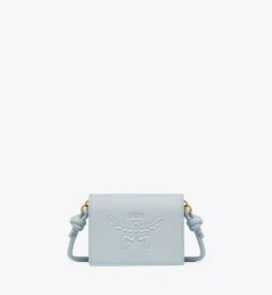 Himmel Crossbody Wallet In Embossed Logo Leather