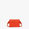 Himmel Crossbody Wallet In Embossed Logo Leather