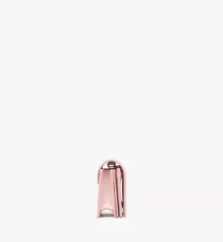 Himmel Crossbody Wallet In Embossed Logo Leather
