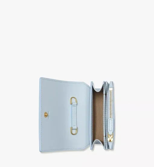 Himmel Crossbody Wallet In Embossed Logo Leather