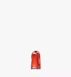 Himmel Crossbody Wallet In Embossed Logo Leather
