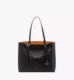 Himmel Shopper In Embossed Logo Leather