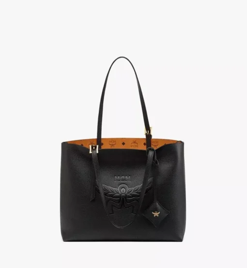 Himmel Shopper In Embossed Logo Leather