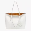 Himmel Shopper In Embossed Logo Leather