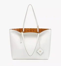 Himmel Shopper In Embossed Logo Leather