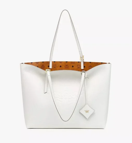 Himmel Shopper In Embossed Logo Leather