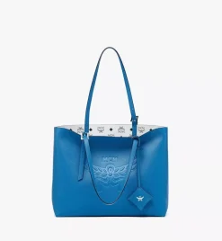 Himmel Shopper In Embossed Logo Leather