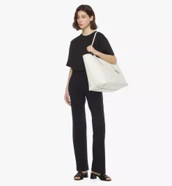 Himmel Shopper In Embossed Logo Leather