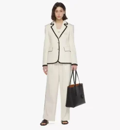 Himmel Shopper In Embossed Logo Leather