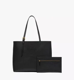 Himmel Shopper In Embossed Logo Leather