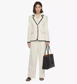Himmel Shopper In Embossed Logo Leather