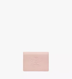 Himmel Snap Wallet In Embossed Logo Leather