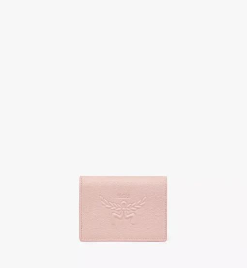 Himmel Snap Wallet In Embossed Logo Leather