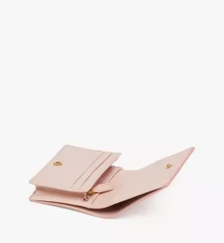 Himmel Snap Wallet In Embossed Logo Leather