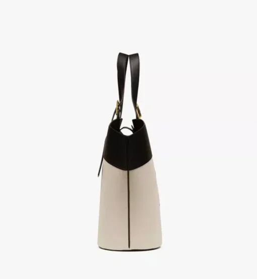 Himmel Tote In Canvas Leather Mix