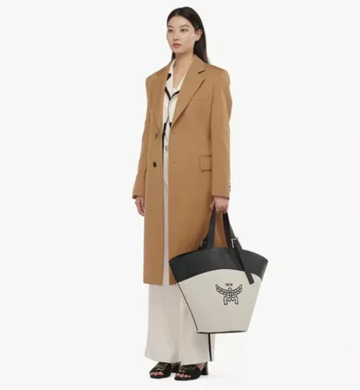 Himmel Tote In Canvas Leather Mix
