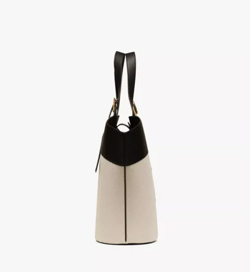 Himmel Tote In Canvas Leather Mix