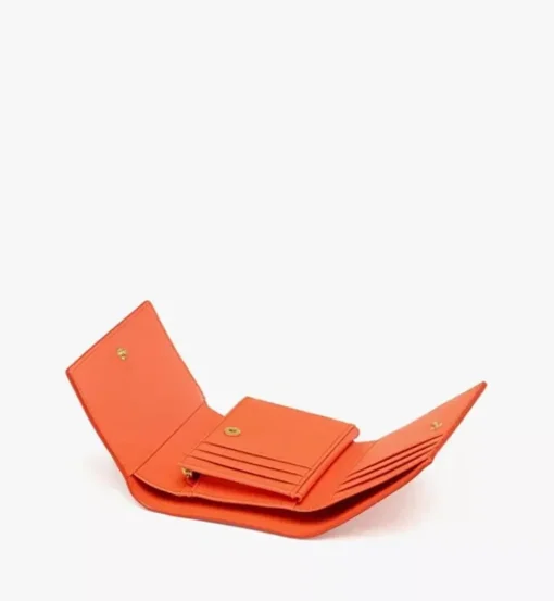 Himmel Trifold Wallet In Embossed Logo Leather