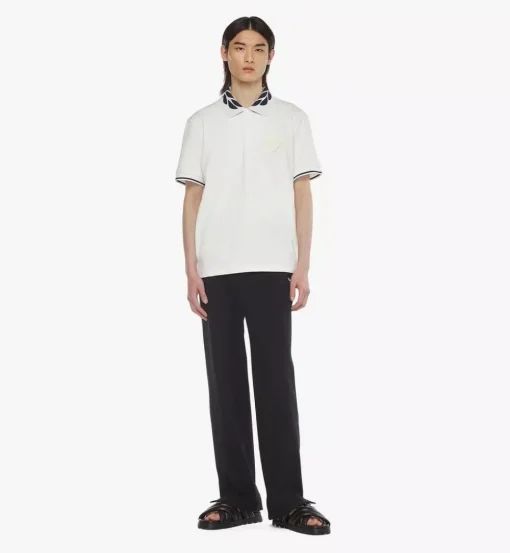 Intarsia Laurel Pique Polo