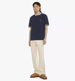 Intarsia Laurel Pique Polo