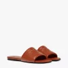 Laurel Flat Sandals In Lamb Leather