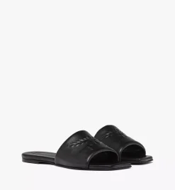 Laurel Flat Sandals In Lamb Leather