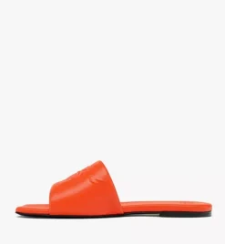 Laurel Flat Sandals In Lamb Leather