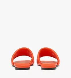 Laurel Flat Sandals In Lamb Leather