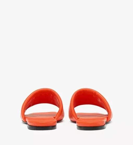 Laurel Flat Sandals In Lamb Leather