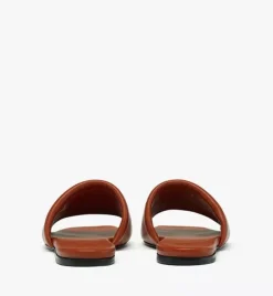 Laurel Flat Sandals In Lamb Leather