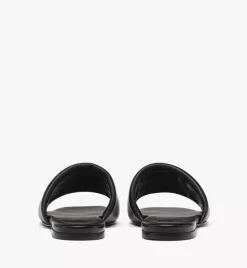Laurel Flat Sandals In Lamb Leather