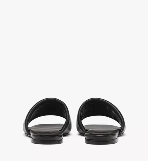 Laurel Flat Sandals In Lamb Leather
