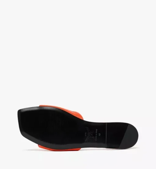 Laurel Flat Sandals In Lamb Leather