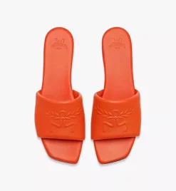 Laurel Flat Sandals In Lamb Leather