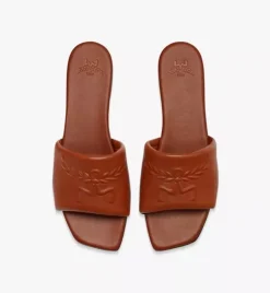 Laurel Flat Sandals In Lamb Leather