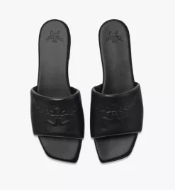 Laurel Flat Sandals In Lamb Leather