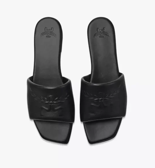 Laurel Flat Sandals In Lamb Leather