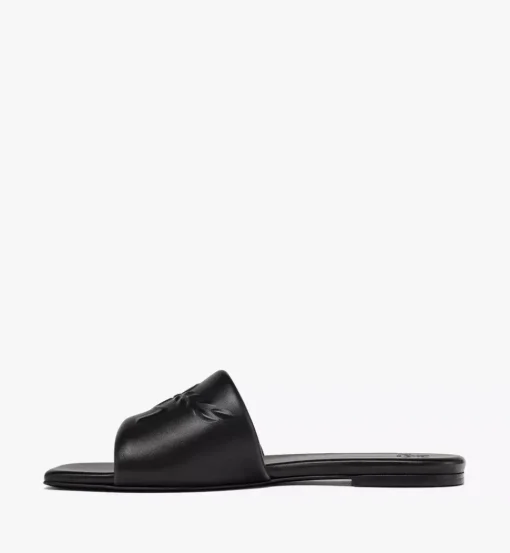 Laurel Flat Sandals In Lamb Leather