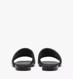 Laurel Flat Sandals In Lamb Leather
