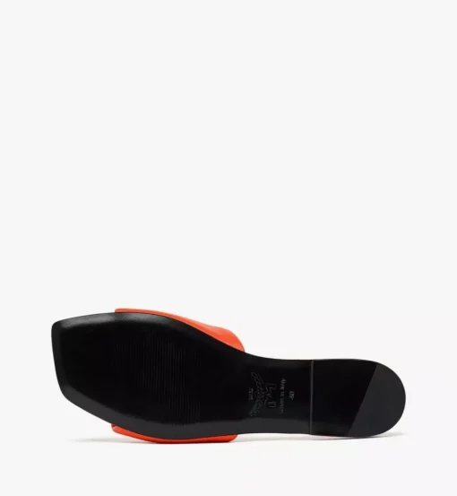 Laurel Flat Sandals In Lamb Leather