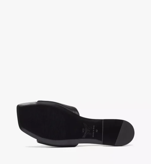 Laurel Flat Sandals In Lamb Leather