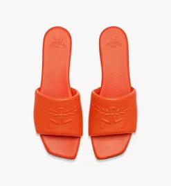 Laurel Flat Sandals In Lamb Leather