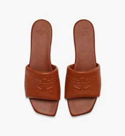 Laurel Flat Sandals In Lamb Leather