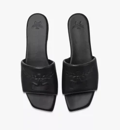 Laurel Flat Sandals In Lamb Leather