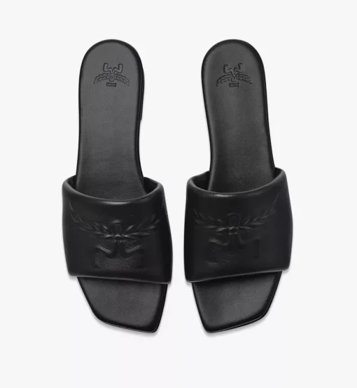 Laurel Flat Sandals In Lamb Leather