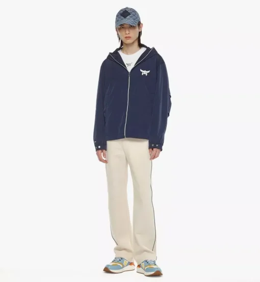 Laurel Logo Windbreaker In Recycled Nylon